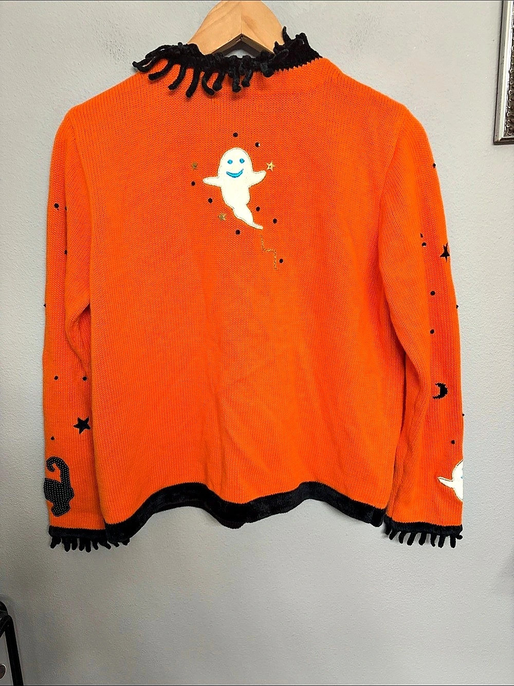 Vintage Rare Berek 2 by Takako Sakon Halloween Cardigan Sweater size M - Picture 2 of 10